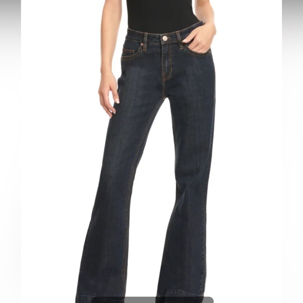 Rock and Roll High Rise Trouser Dark Denim Jean Size 30/36